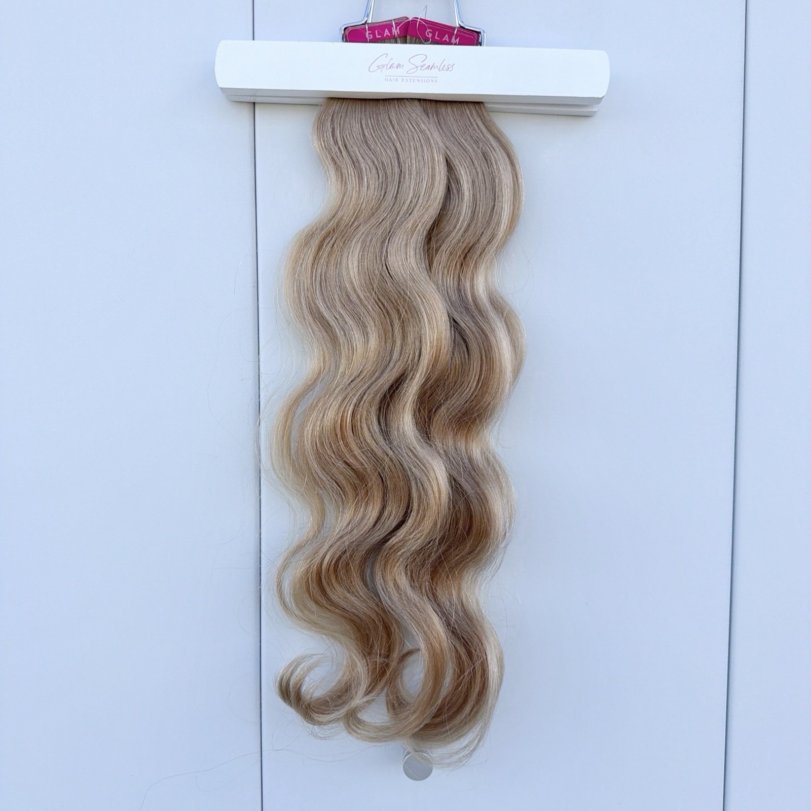 2x Glam Seamless 20” Body Wave Tape in Hair Extensions Dirty Blonde #12 NEW!