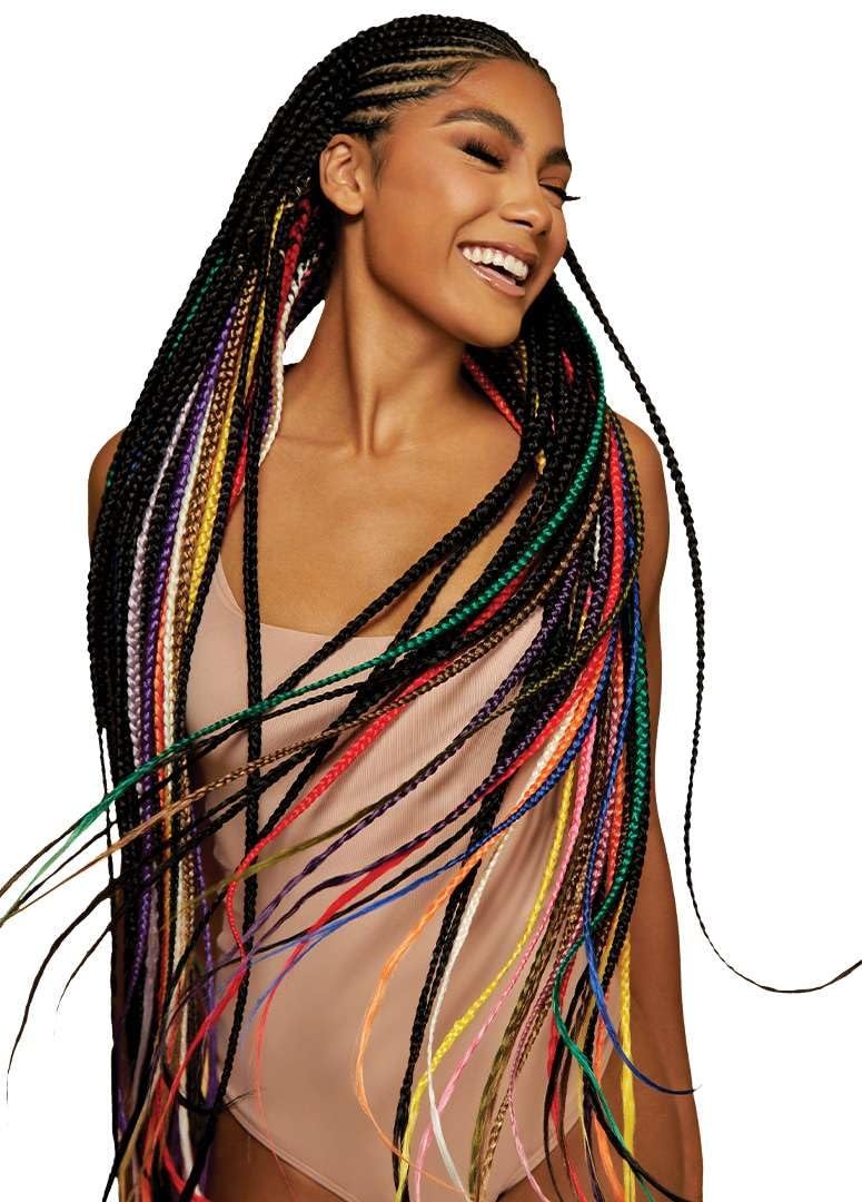 Outre X-Pression Braid Pre Stretched 52in Burgundy 3X 5 Pack Kanekalon