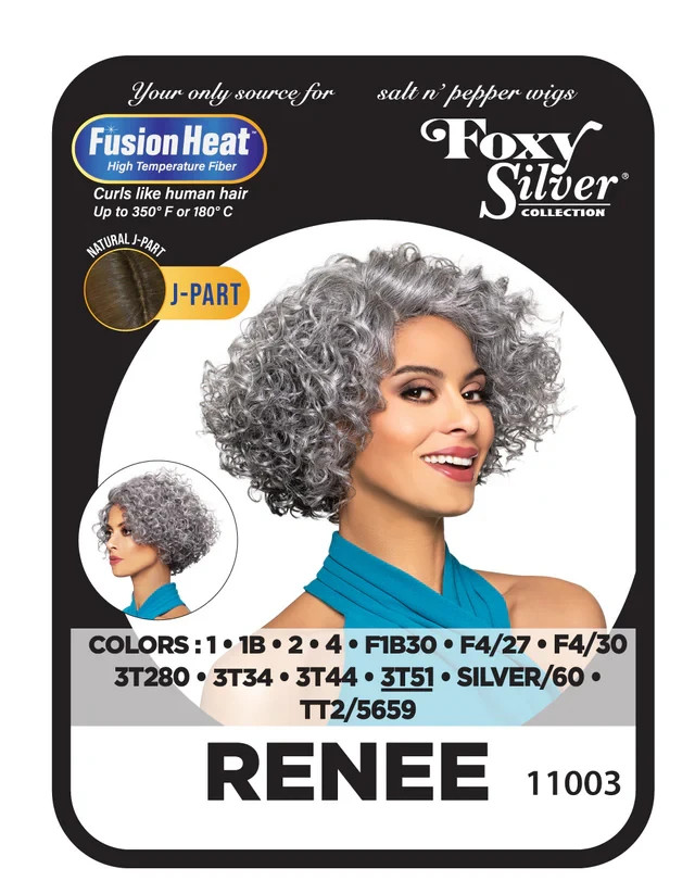Foxy Silver Renee Wig, Stylish and Natural-Looking Synthetic Wig