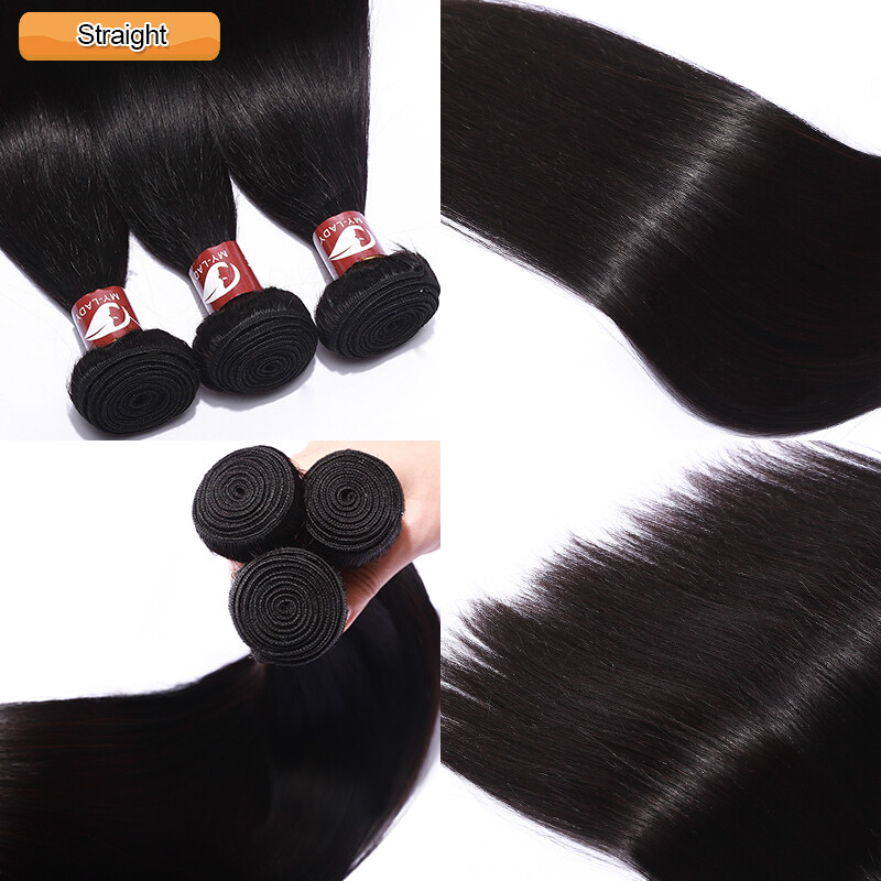 100% Virgin Human Hair 300G Thick Full Head Remy Hair Peruvian Hair Extensions