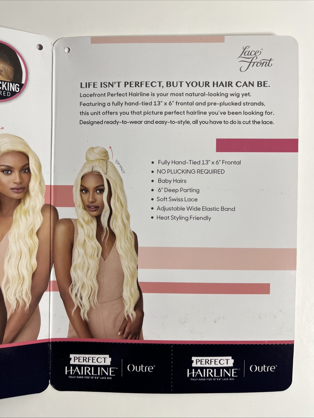 Outre Perfect Hairline Lace Front Hand-Tied 13”X6” Lace Wig (CRUSH) Color 2T/27