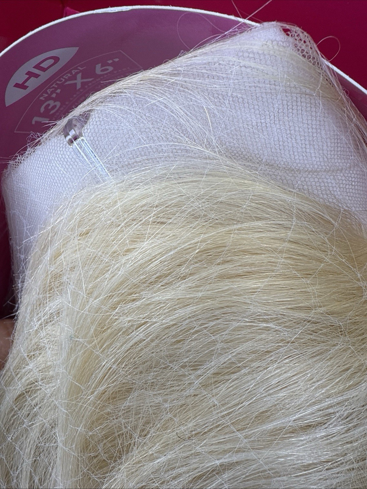 HD Human hair Lace Front 13X6 613L 30” Long And NEW With Tags Pre Plucked