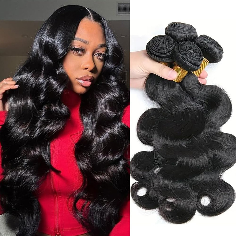 Zgwg Bundles Human Hair 18 20 22 24 Inch Body Wave 100 Real Human Hair