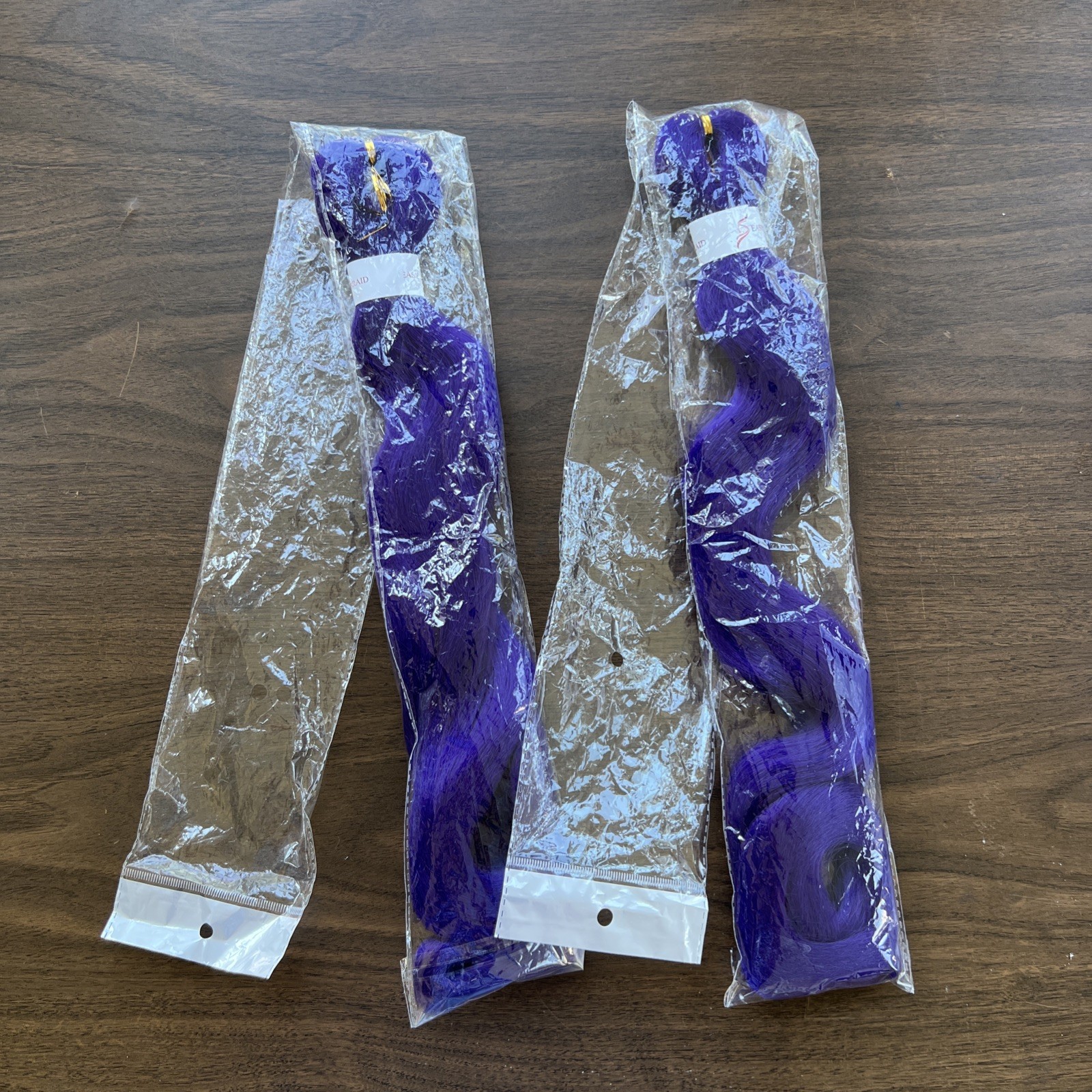 Easy Braid Purple 24” Long Braiding Weaving Styling Twist Crochet Hair 2 Pack
