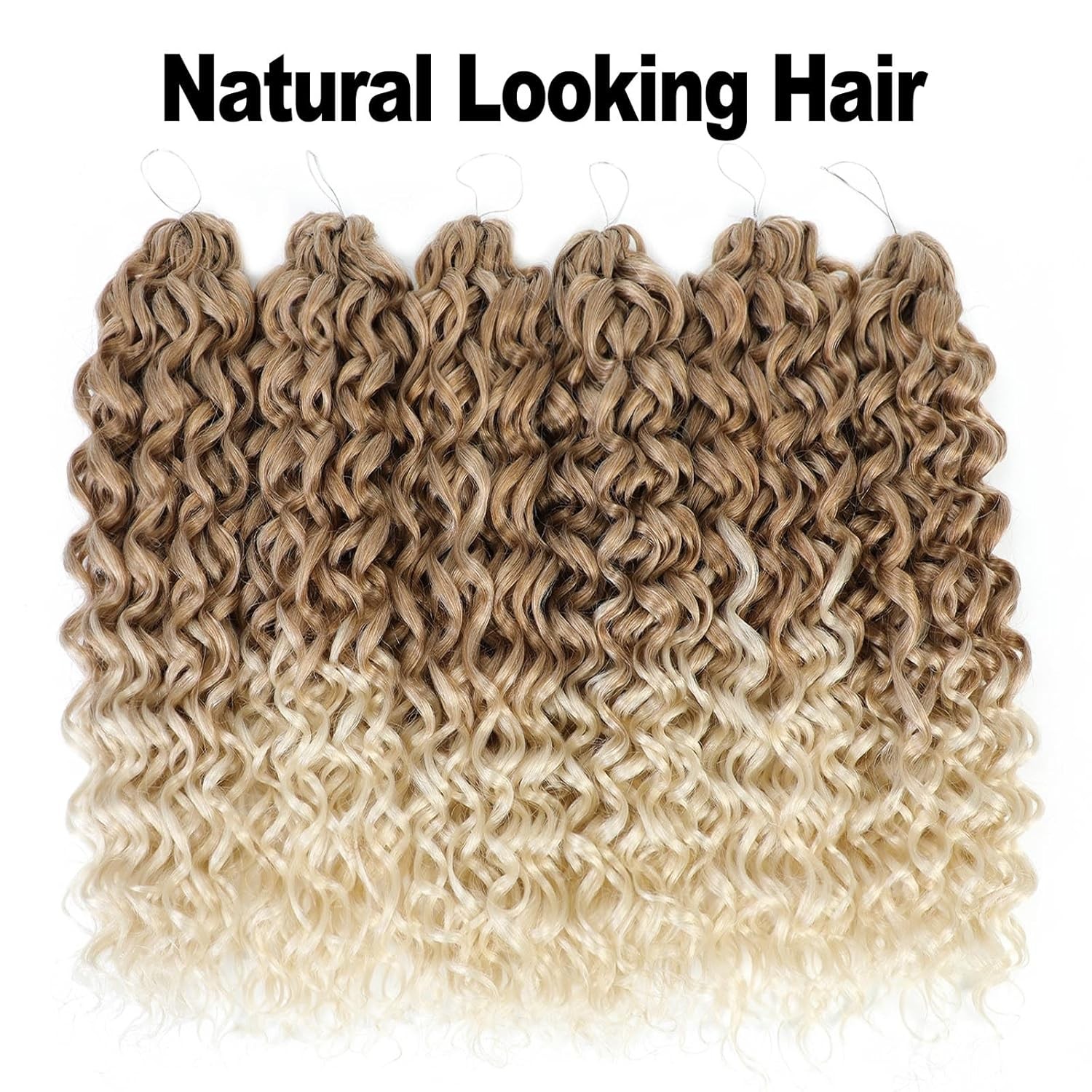 GoGo Curl Crochet hair 14Inch 6Packs Curly Crochet Hair Water Wave Crotchet Hair