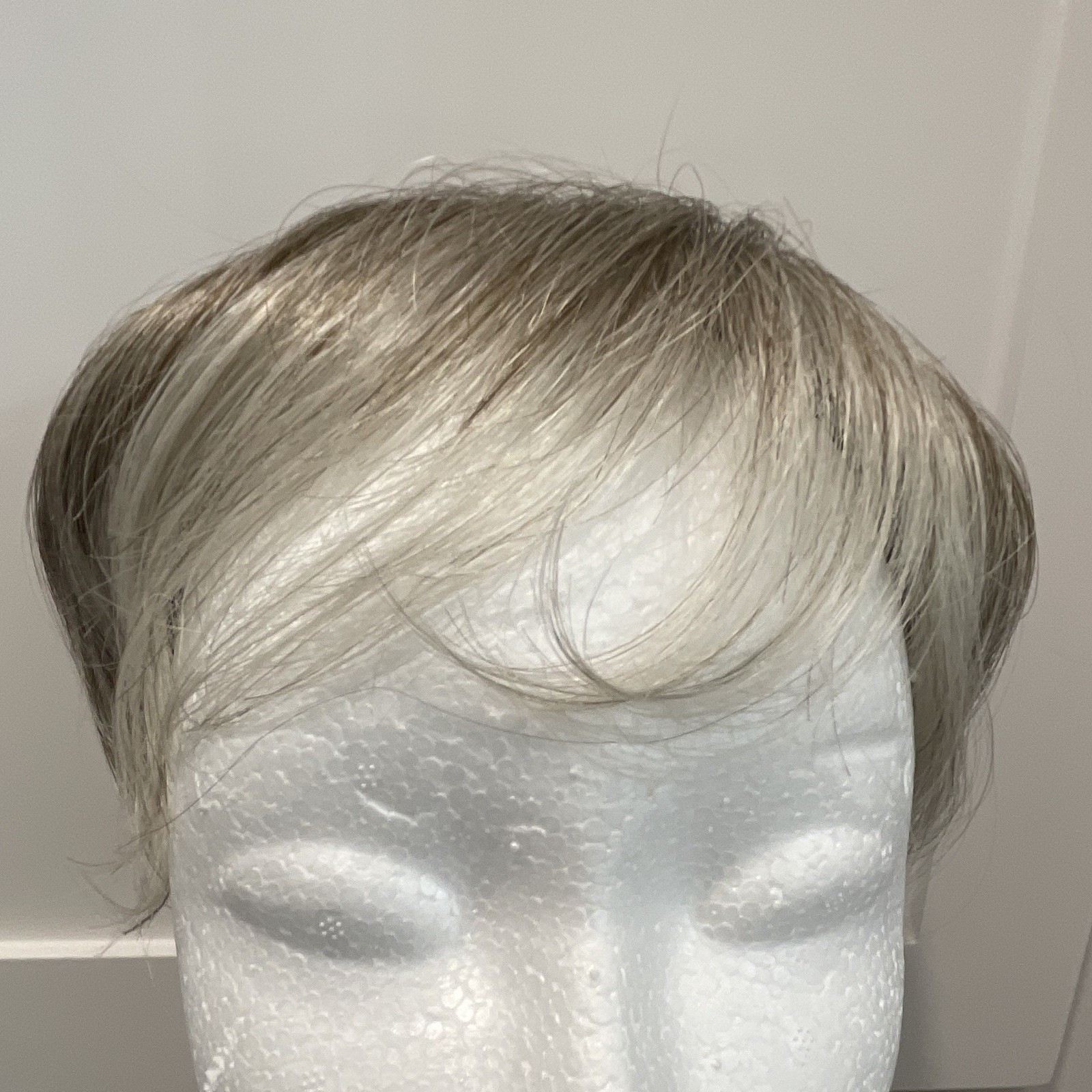 Godiva’s Secret Wigs Bella Top Synthetic Clip-In Topper Bob Straight Silver/Gray