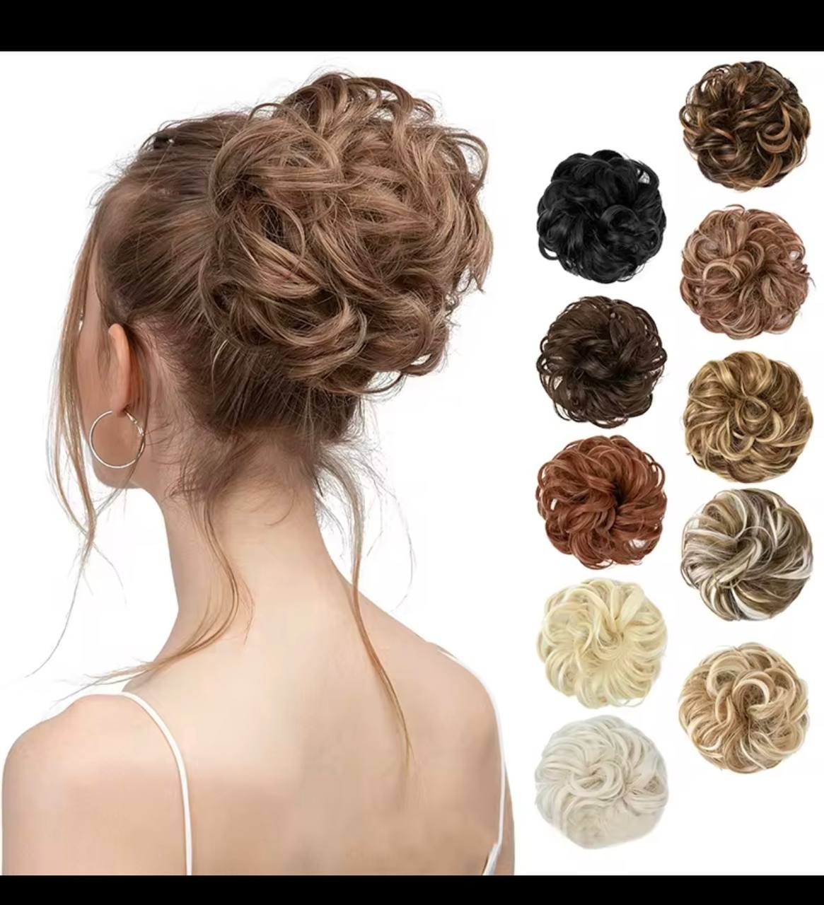 Hair Bun Accessories Women Hairstyles Synthetic