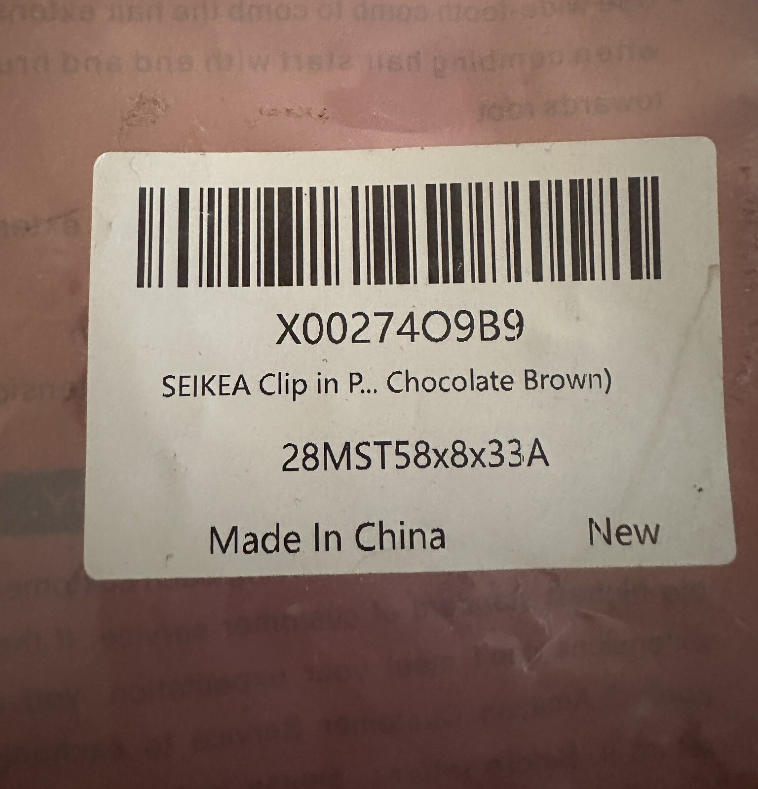 Seikea 35″ Clip In Ponytail Dark Chocolate Brown
