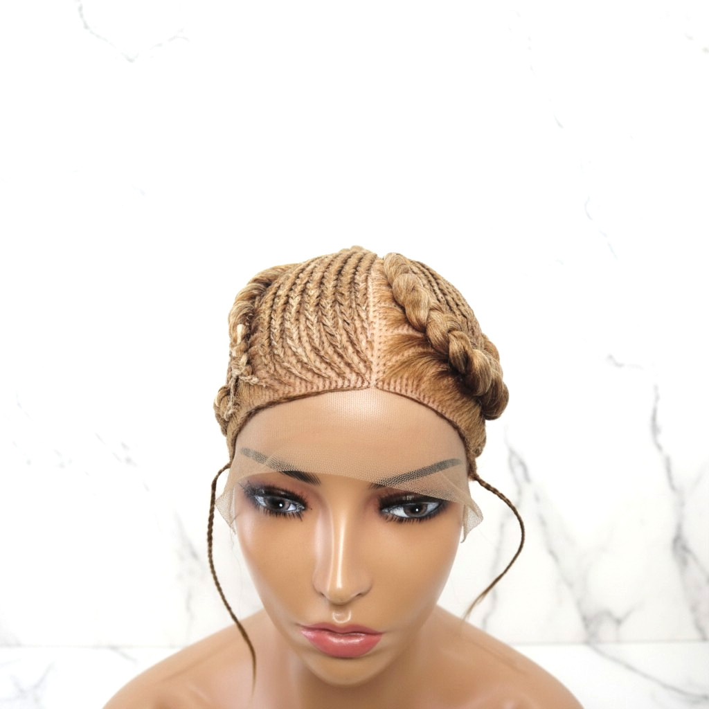 Braided Wig. Large Cornrow Braids. Full Lace with baby hair