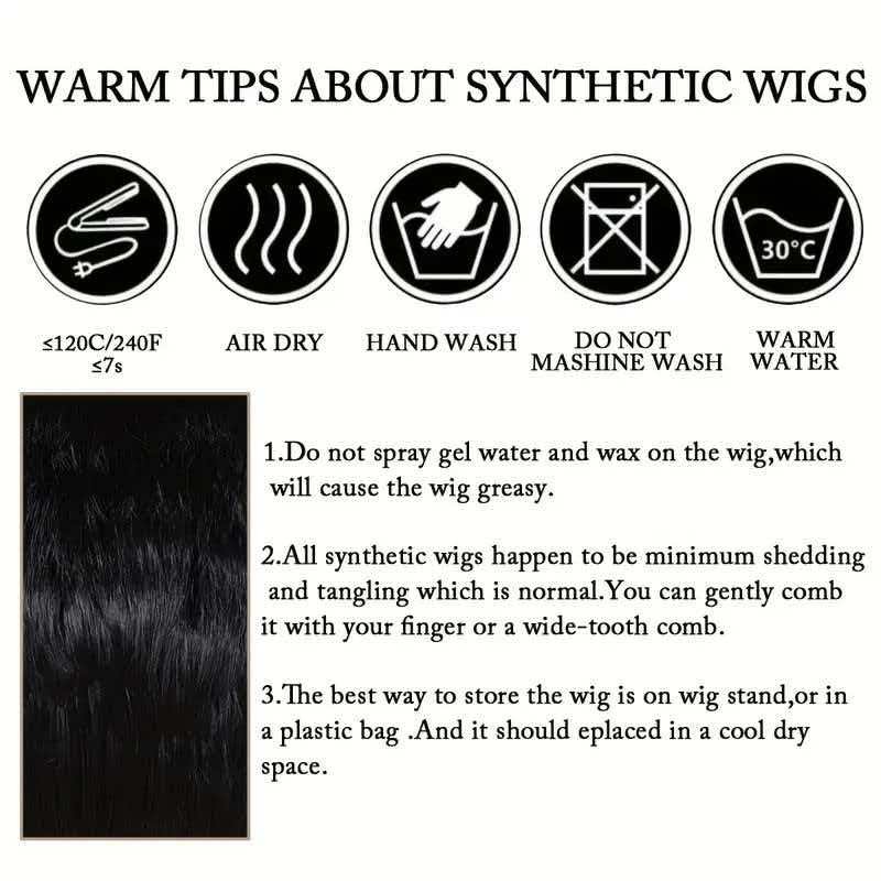 10in Black Pompadour Greaser Wig with Sideburns Full Heat Resistant Cosplay