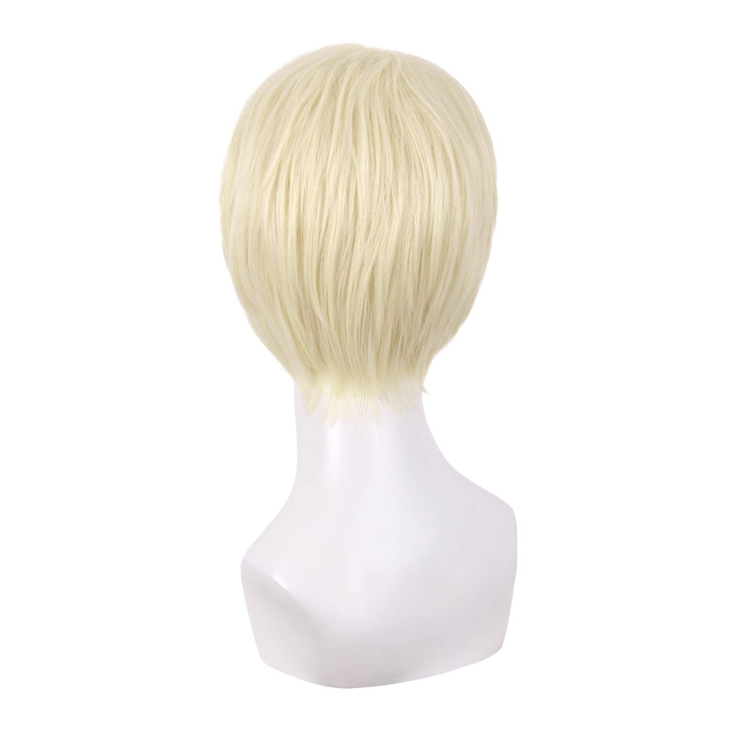 High-Quality 10 Inch Curly Wig in Light Blonde – Synthetic & Heat Resistant