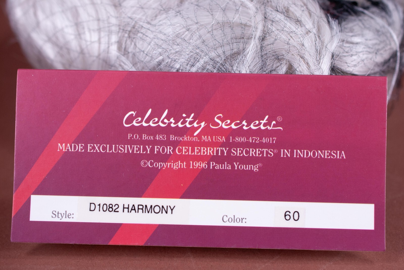 Celebrity Secrets Style Enhancer Wig Harmony #60 White Grey