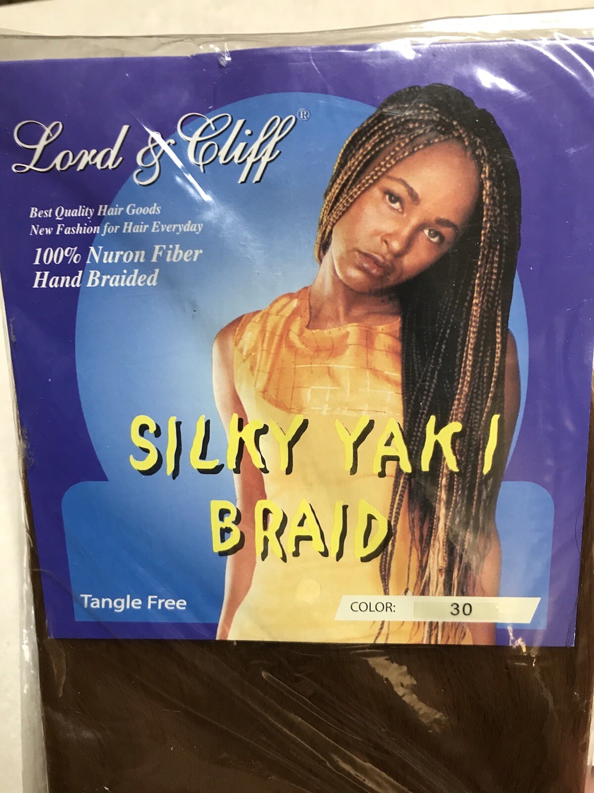 Lot Of 8 Lord & Cliff Yaky Ponytail 2 PCS Braid 100% Nuron Fiber Color-30