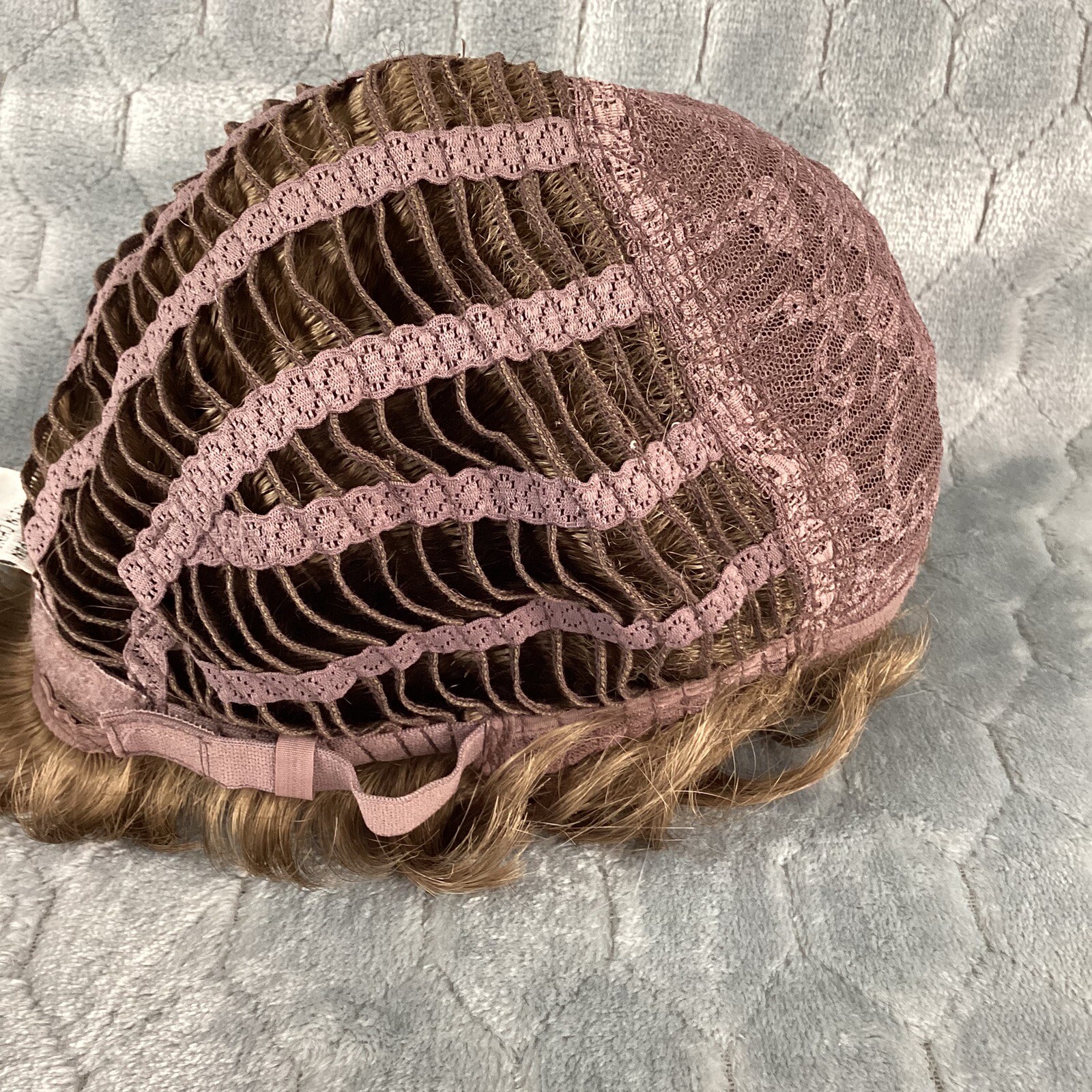 Aspen Wig Women’s Short Golden Brown Curls Waves Synthetic Fibers Messy Curls
