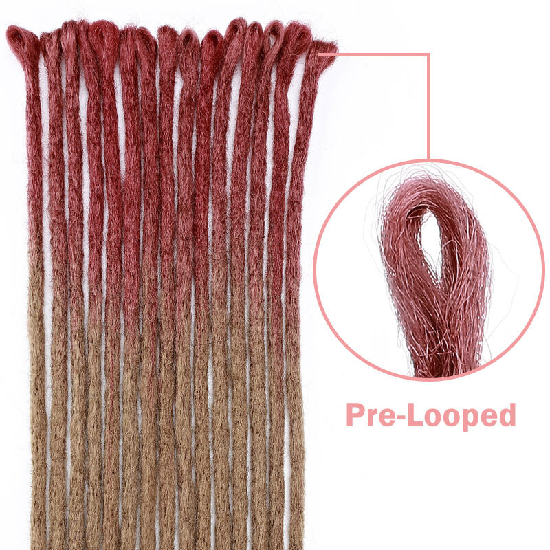 20 Inch 24 Inch Pre-Looped Dreadlocks SE Dreads Locs Synthetic Hair Extensions