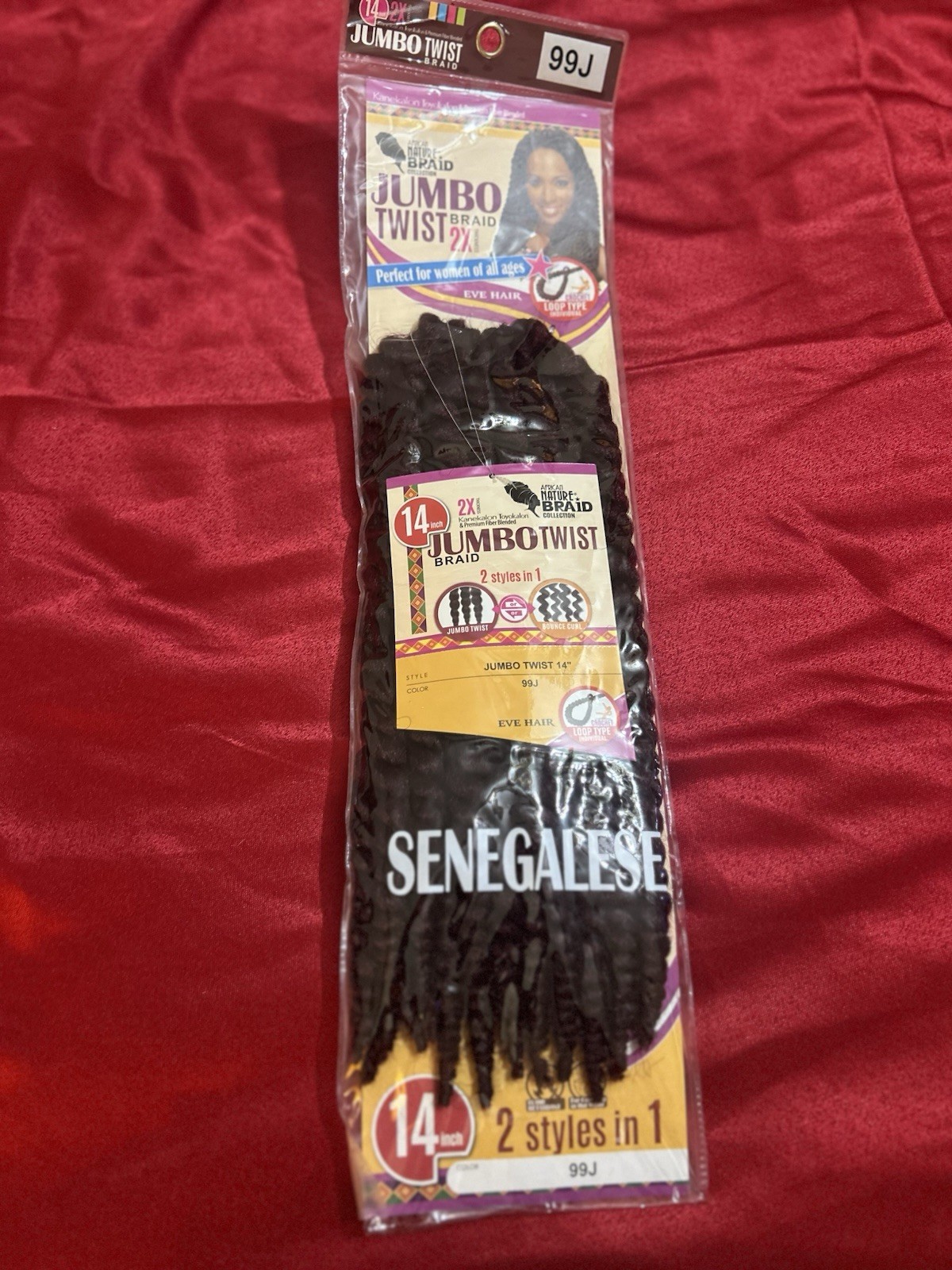 Bijoux Eve Hair Jumbo Twist Senegalese Extensions Crochet Assorted Colors 10-16…