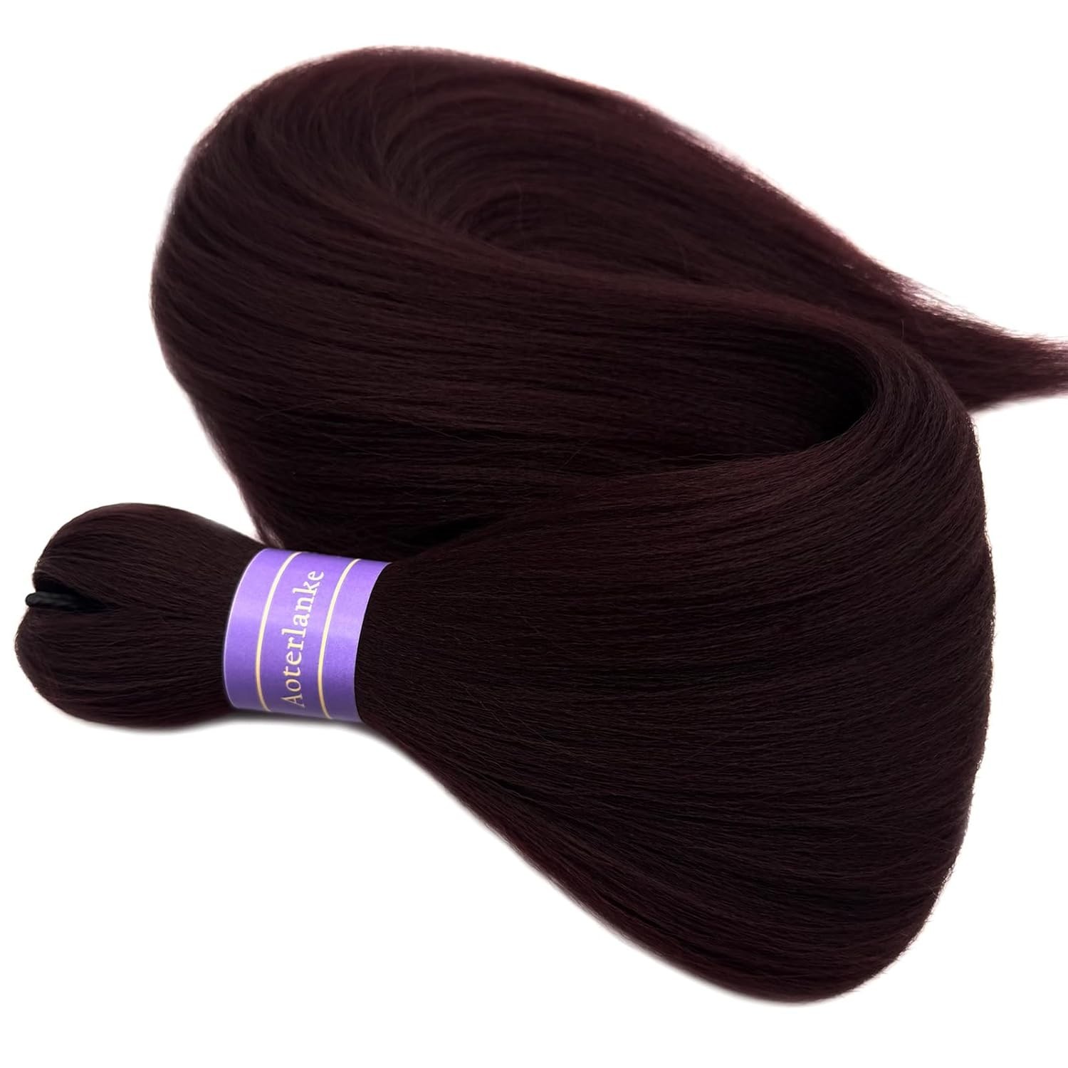 99j Braiding Hair Pre Stretched Synthetic Dark Burgundy Hair Extensions For Brai