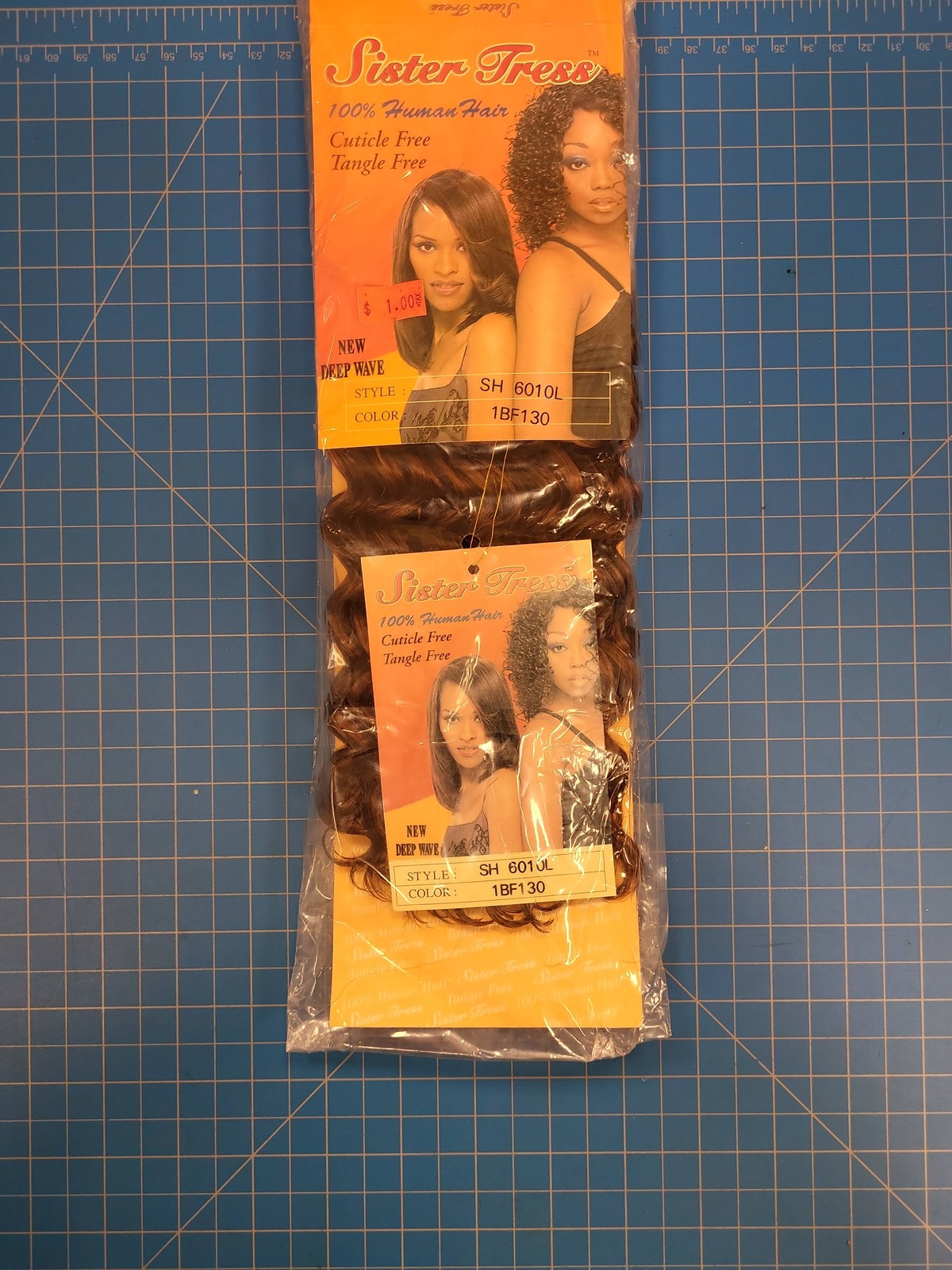 Sister Tress Human Hair Weave Deep Wave SH 601 6010L Color 27 33 1BF130 Bundle