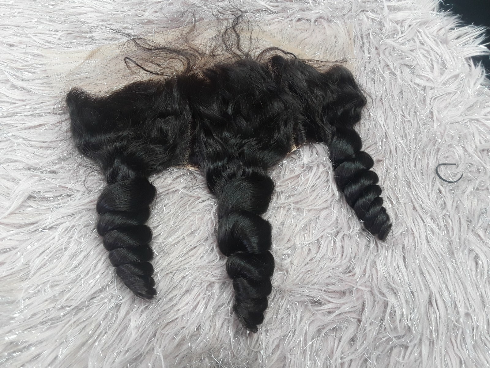 12A 18INCH BRAZILIAN HUMAN HAIR LOOSE WAVE LACE 13X4 FRONTAL BLEACH KNOTS 90g 1B