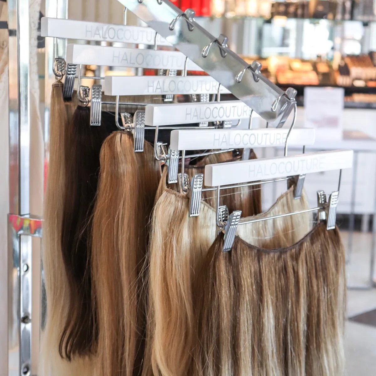 Halo Couture Extensions Hanger (Pack of 10, 20, 50, or 100 Wooden Hangers)
