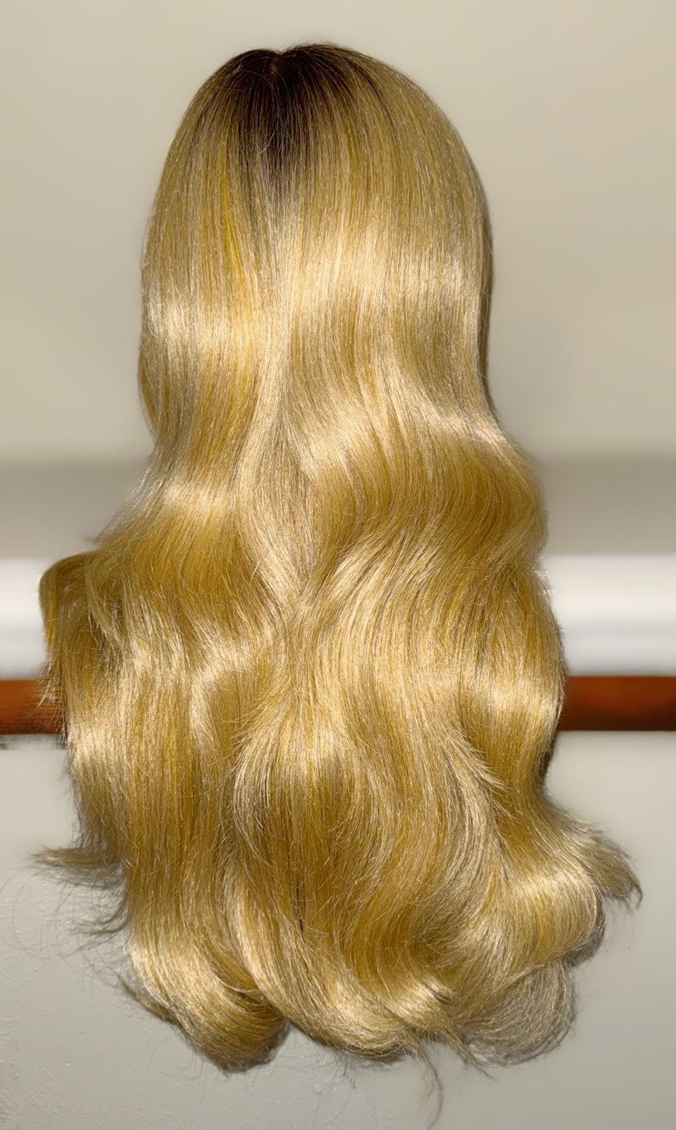 Gorgeous,26Inch,Golden Blonde,200% Density,MixedBlend Hair,Layered,LaceFront Wig