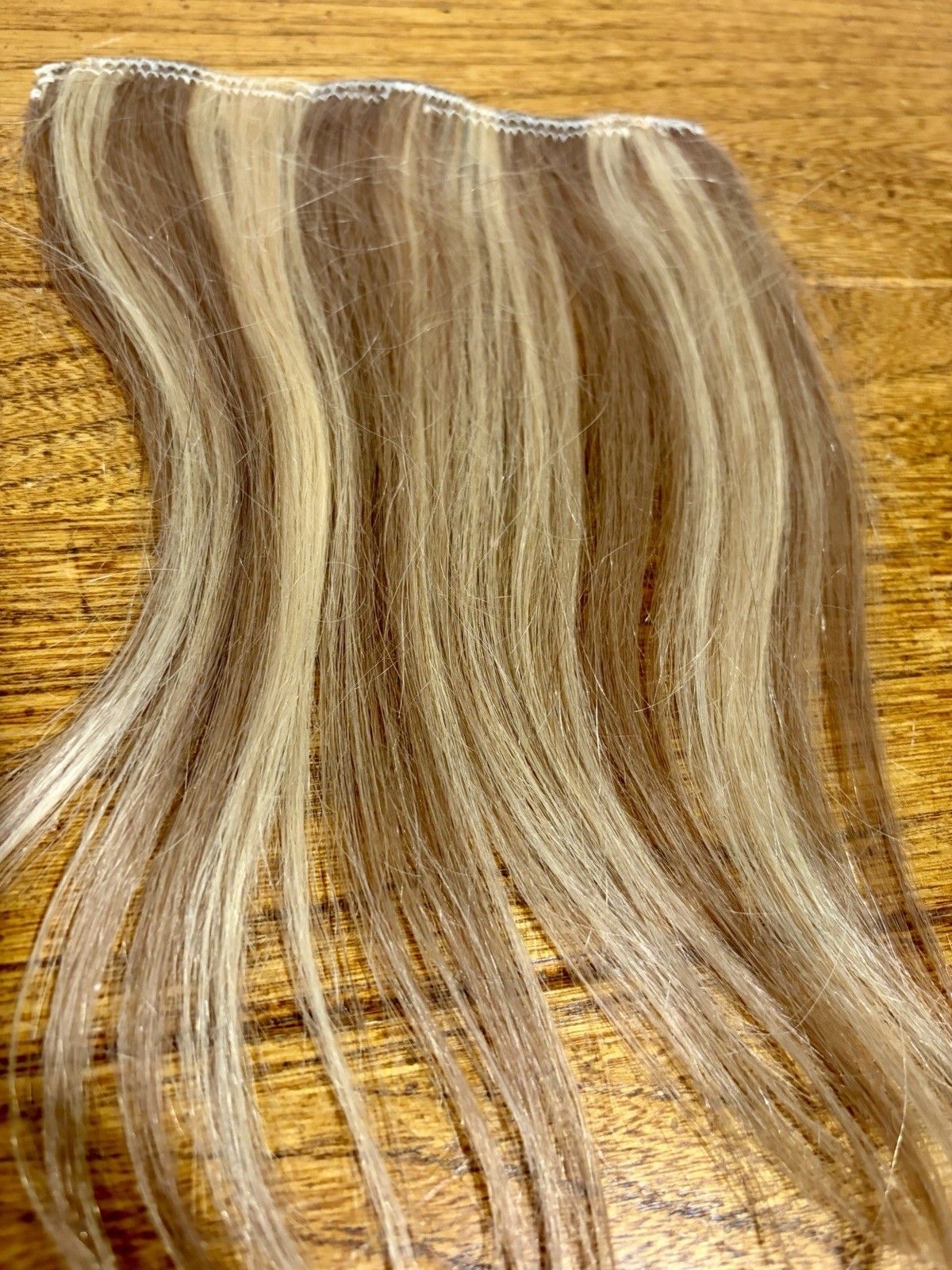 Hidden Crown 9” Clip In Extensions 3 Pieces Real Human Hair, Blonde Brown