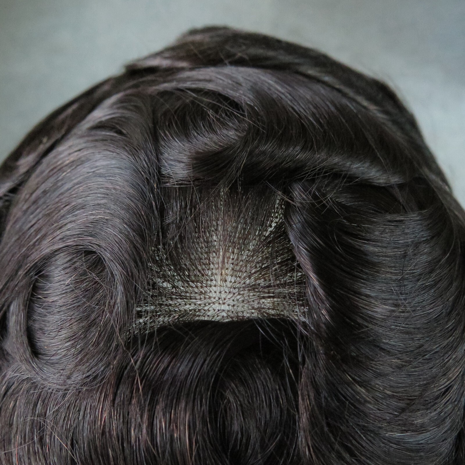Natural Mens Toupee Human Hair Replacement System All Swiss Lace Hairpieces