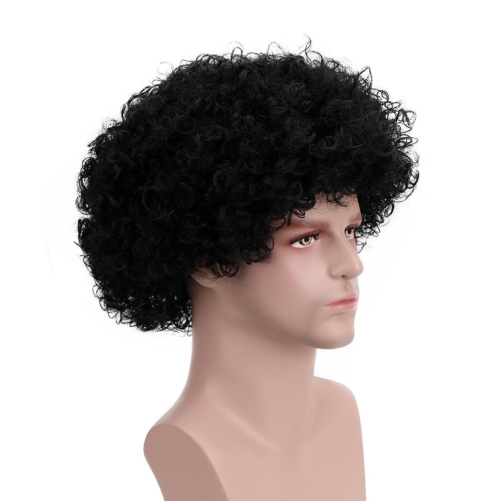 Fluffy Afro Synthetic Clown Wig for Men Women Cosplay Party Halloween Costume