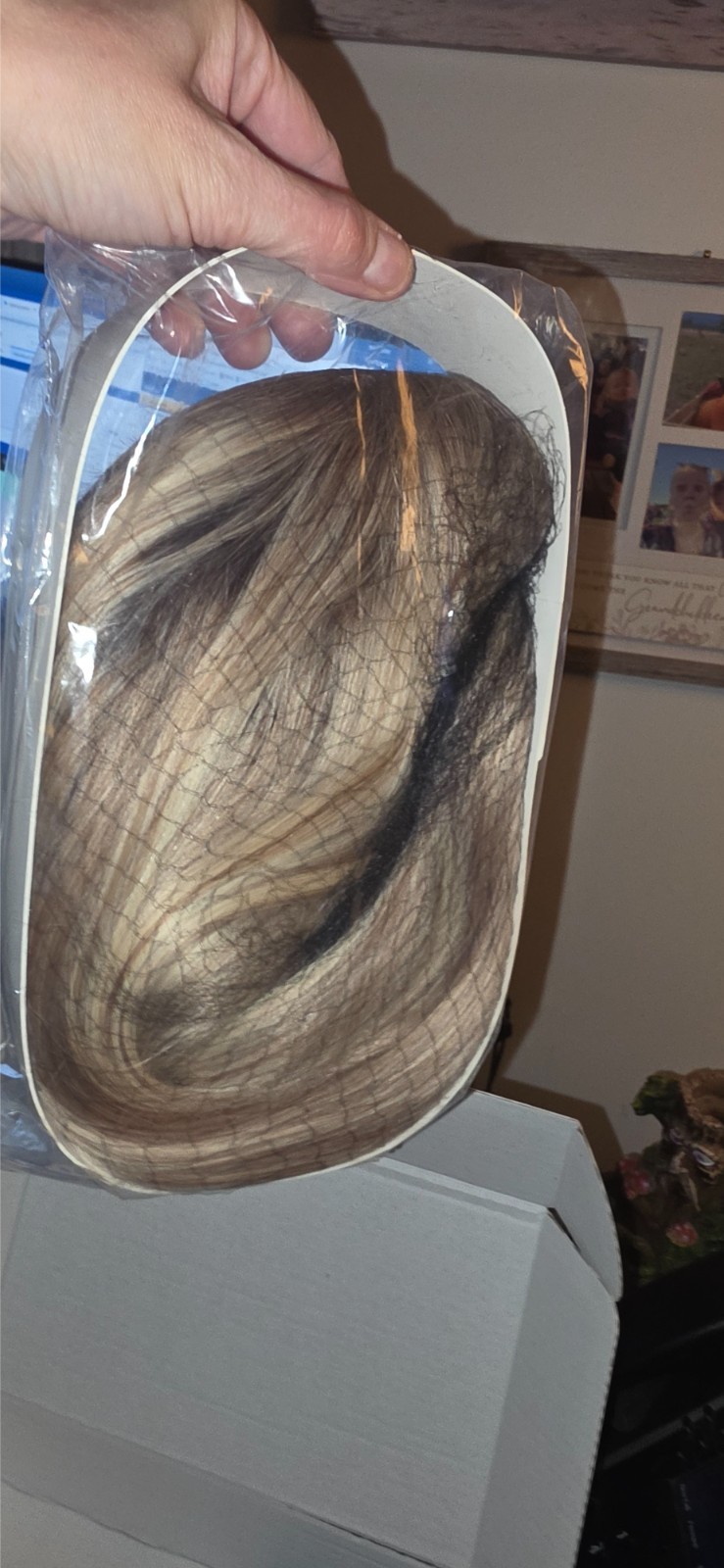 Brand new never tried onstarluck human hair blend light blonde light brown ombre