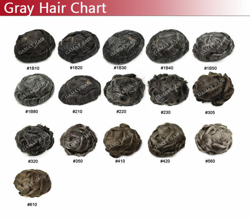 Mens Toupee French Lace Breathable Natural Human Hair piece Real Knots Wigs D7-5