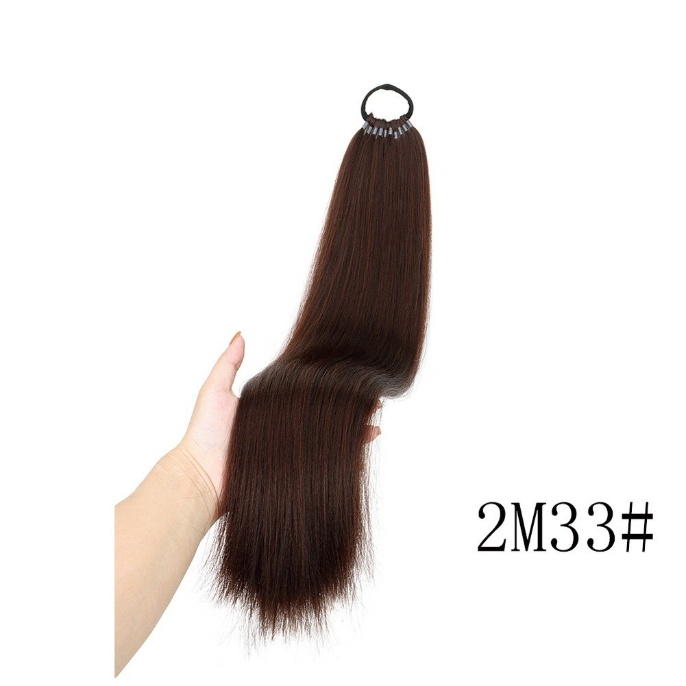Easy Apply Synthetic High Temperature Wire Ponytail Hair Extensions 55cm 100g