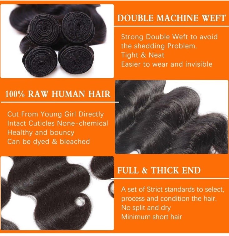 26 28 30 Inch Body Wave Bundles Human Hair 100% Unprocessed 12A Brazilian Vir