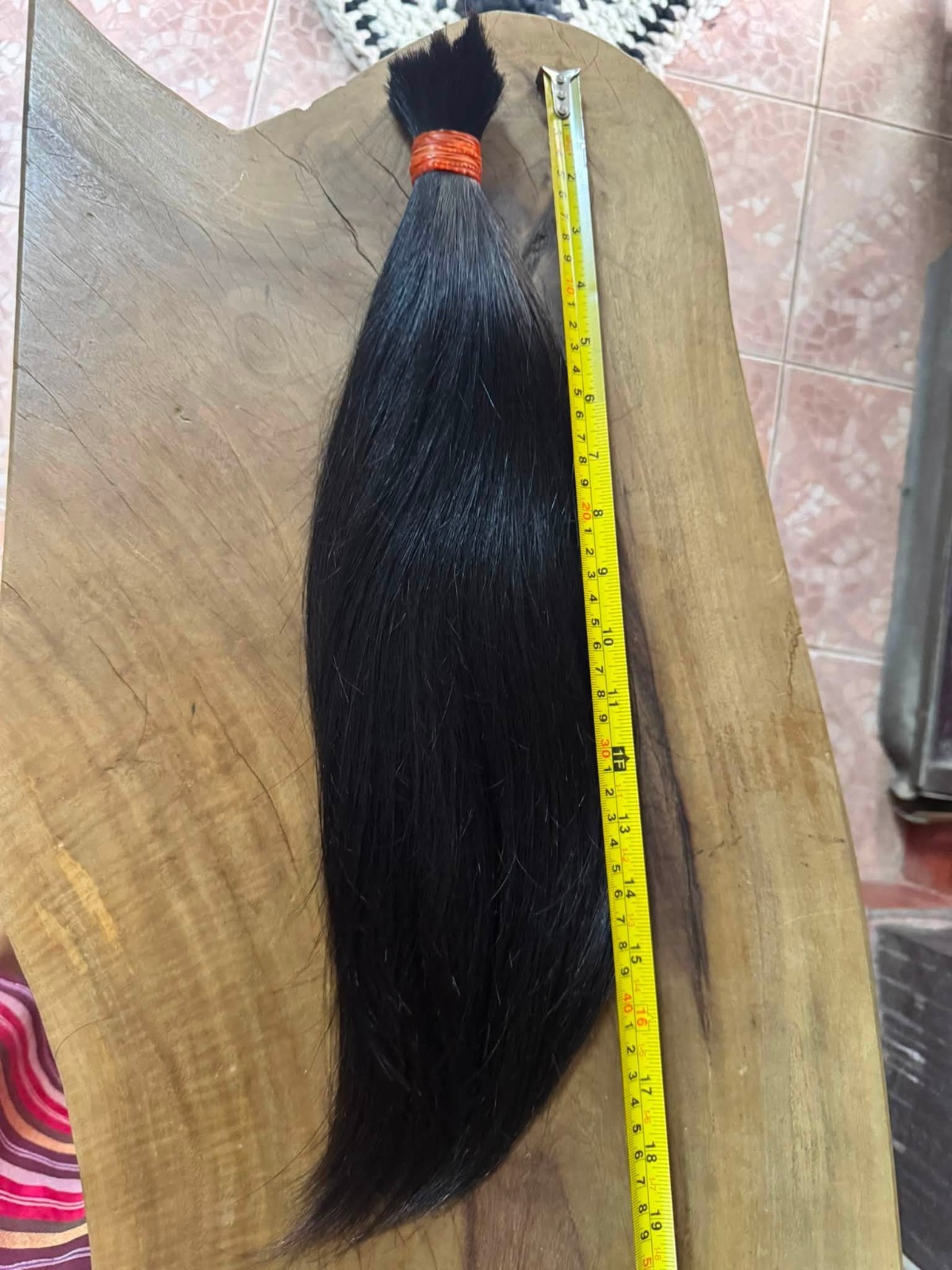 1621 Natural Human Hair Ponytail Straight Real Hair 19 Inch 155 G