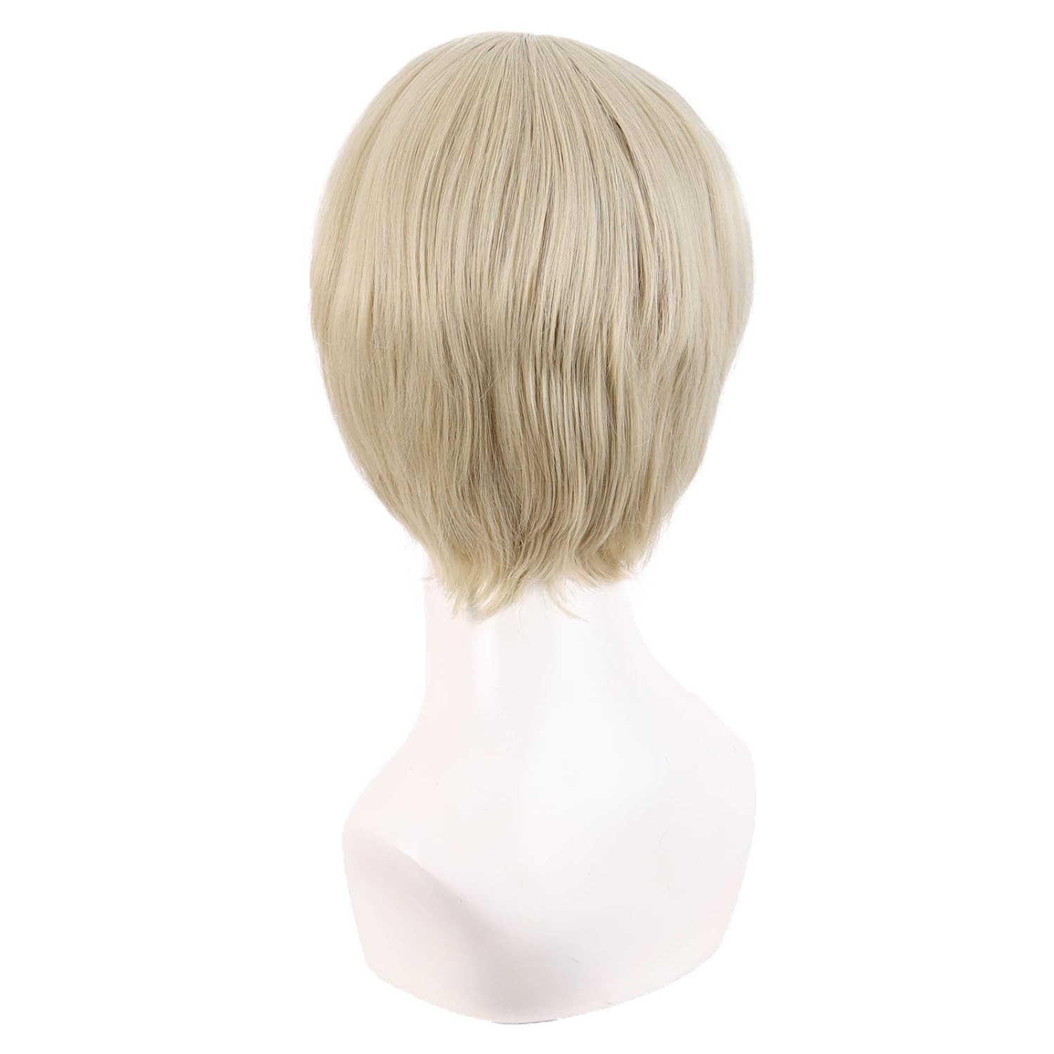 10 Inch Light Blonde Side Bangs Wig for Men – Modern Heat Resistant Style