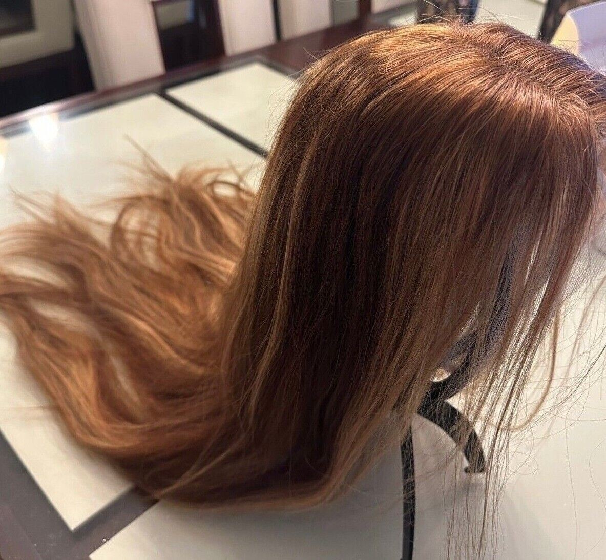 Straight Blonde 4/27 Piano Highlight 13X4 HD Lace Front Human Hair Wig 22 inches