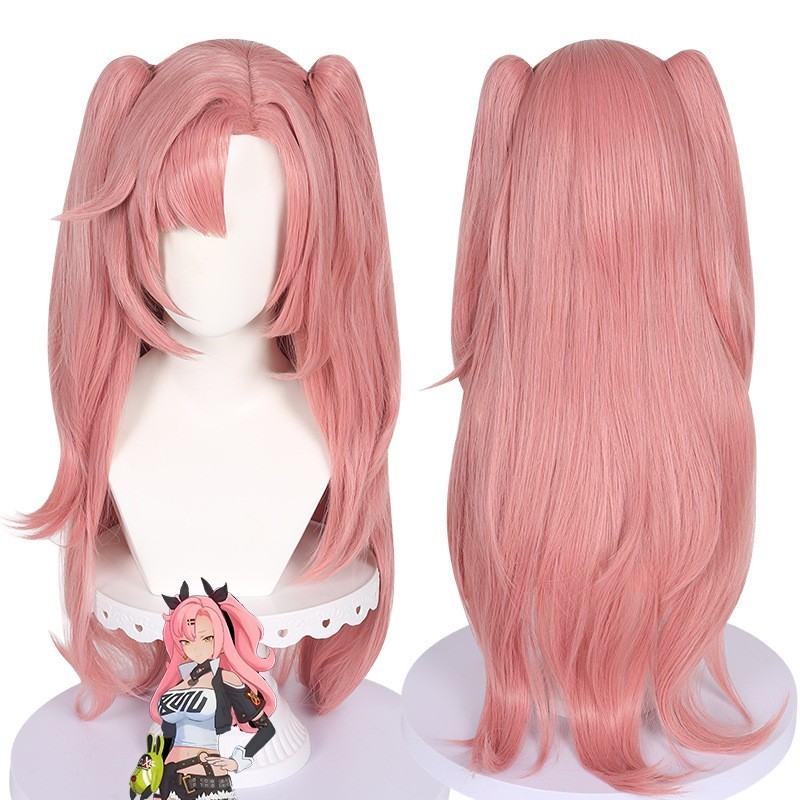 Zenless Zone Zero Nicole Demara Cosplay Wig 80cm Pink High Density ZZZ