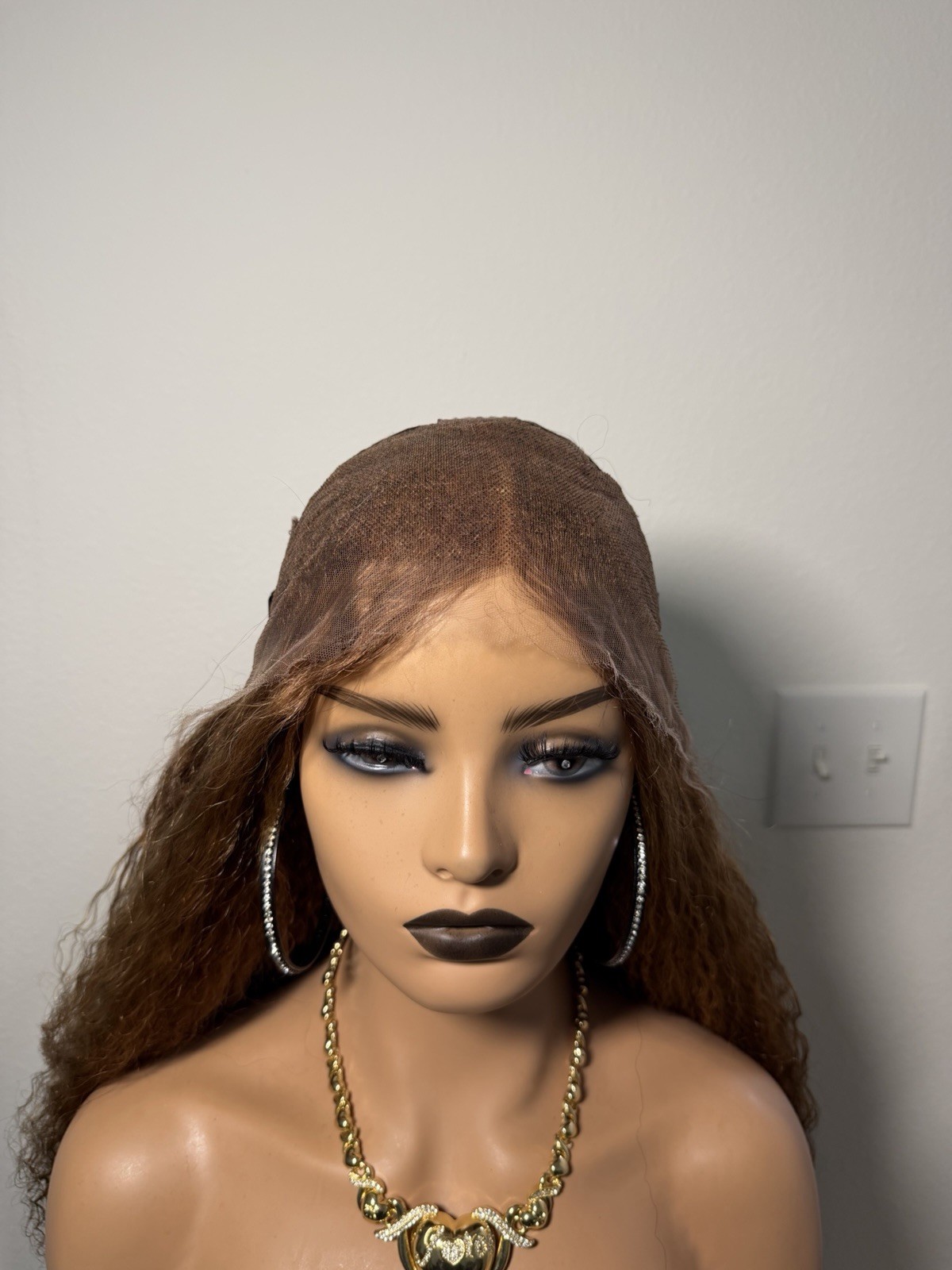 26” 13×4 HD Lace Full Frontal Wavy Highlight Human Hair Wig