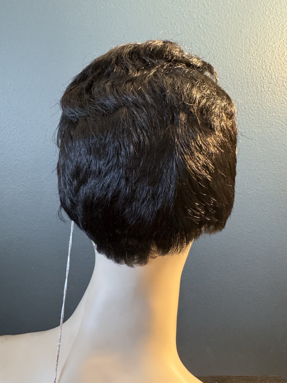 Short Layered Pixie Wig in Black with Ash Blonde Highlights – Anna FT/613