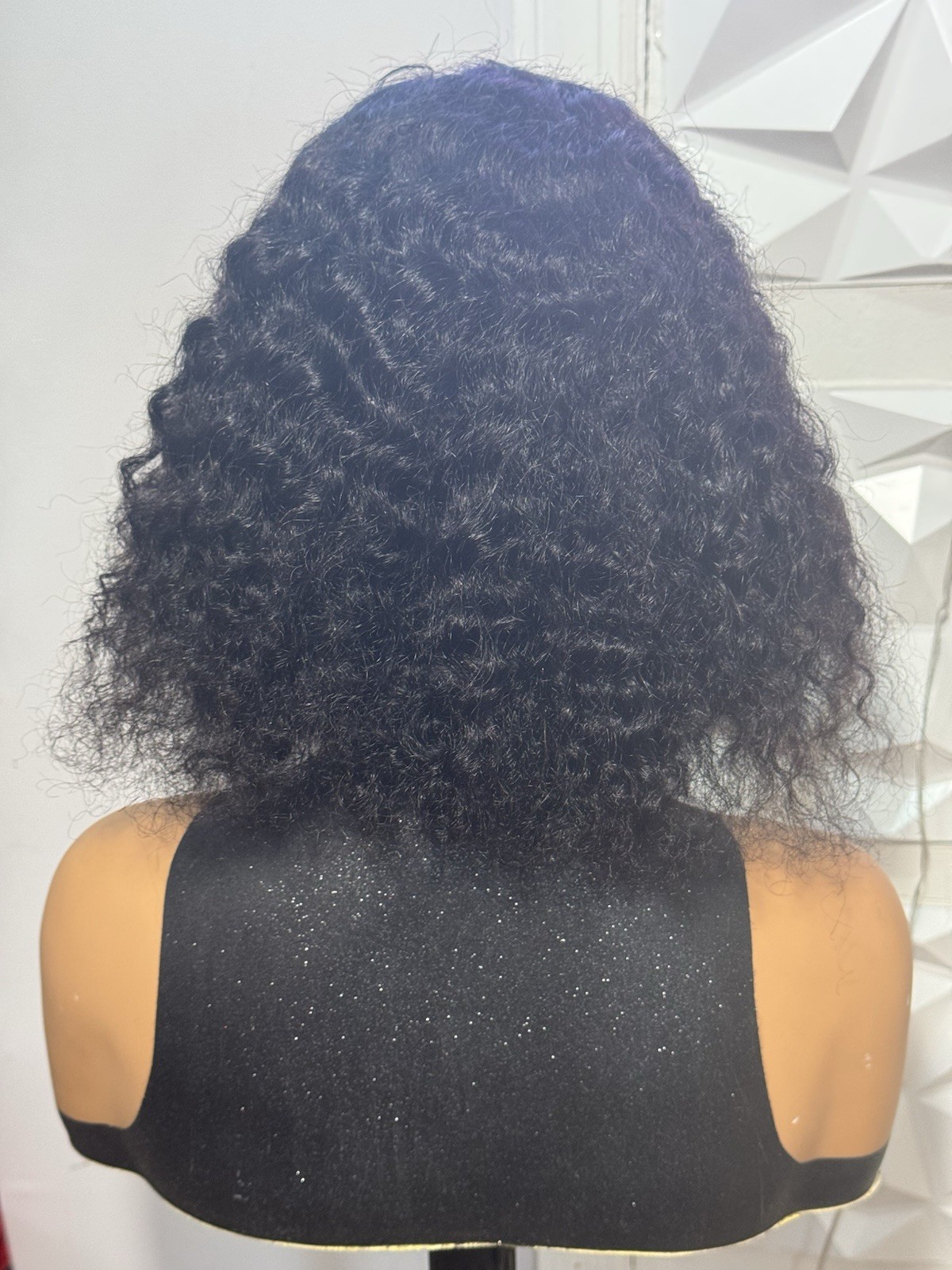 100% Human Hair 12 Inch Water Wave Curly Wig for all women