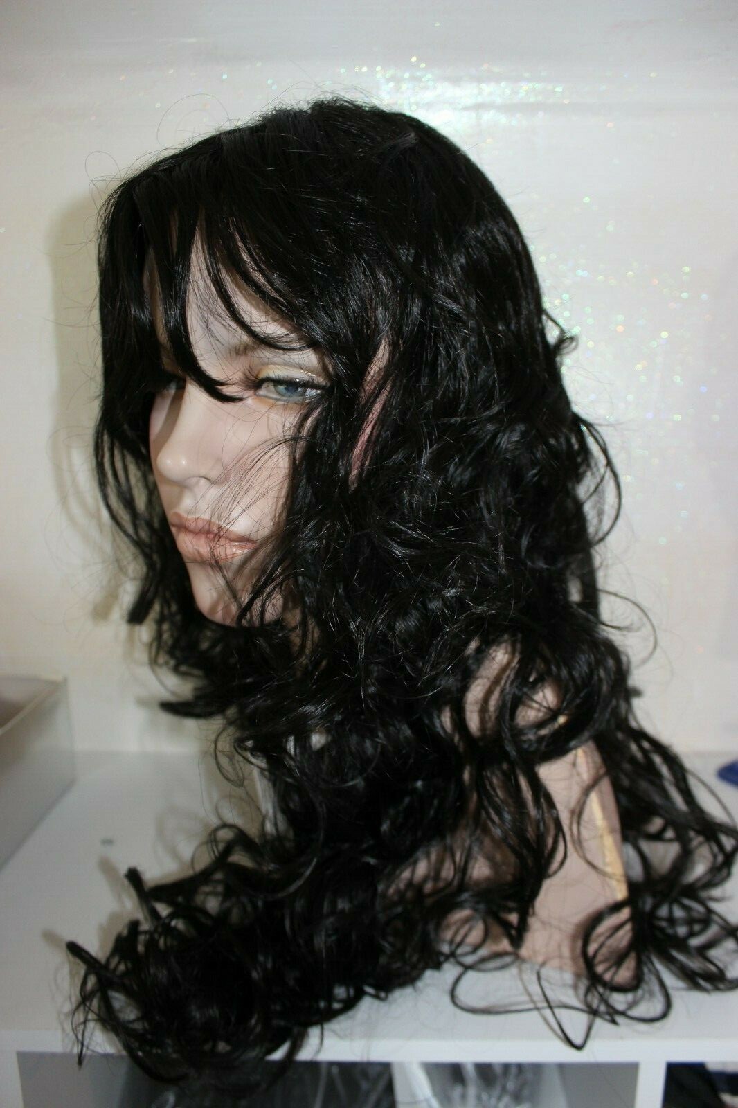 Wig Pro Collection Synthetic Long Wavy Wig 32 inches Bianca color 2 dark brown