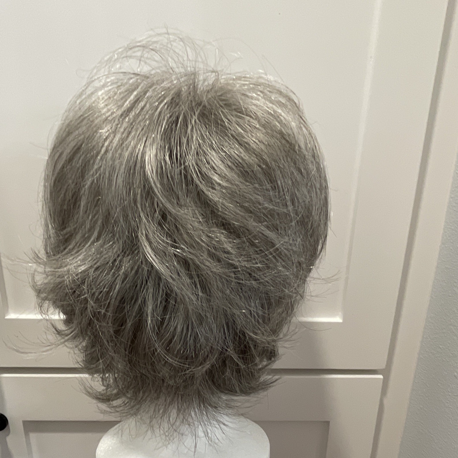 Godivas Secret Synthetic Short Layered Wavy Wig Classic Cap Gray/Silver Freedom