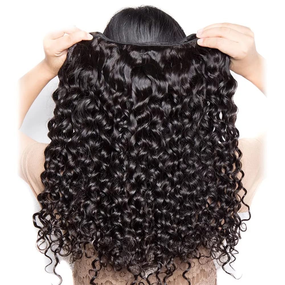 Aopusi Brazilian Hair Bundles Water Wave Virgin Remy Human Hair 18 20 22 Inch