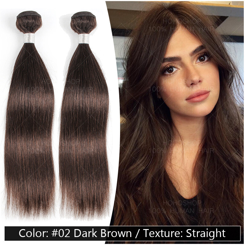 Straight Thick 100% Malaysian Virgin Bundles Human Hair Extentions Weave Weft 8A