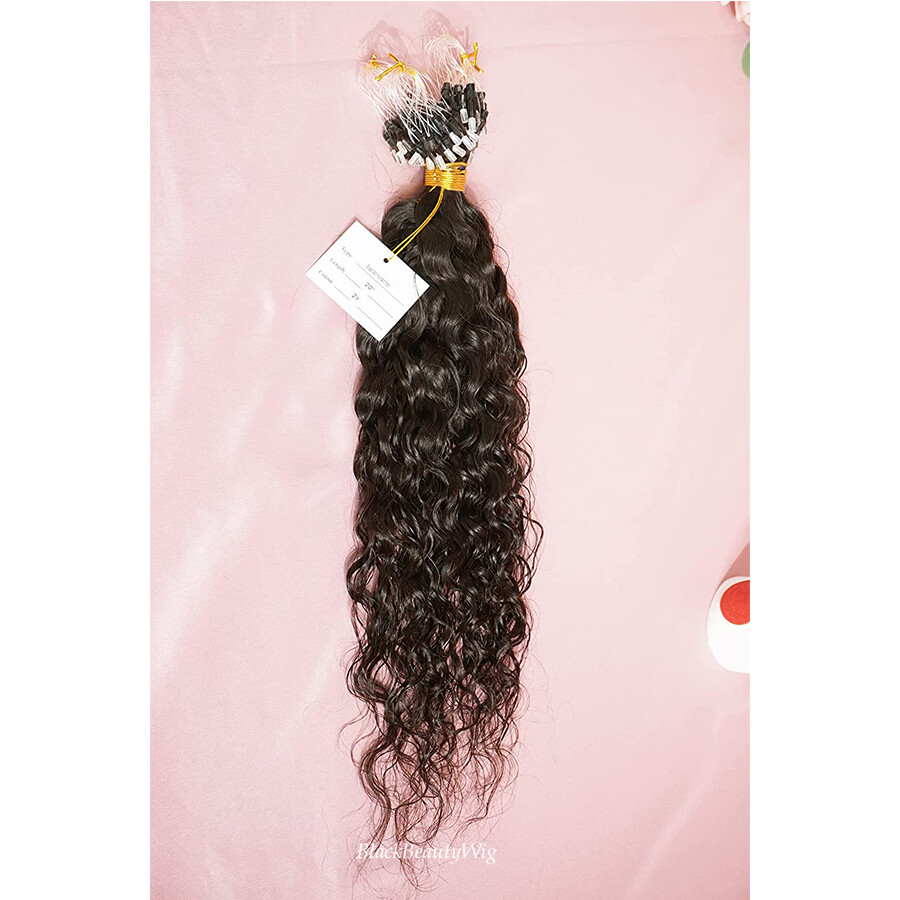Micro Loop Human Hair Extension Loose Wave Brazilian Microlink Hair 100strands