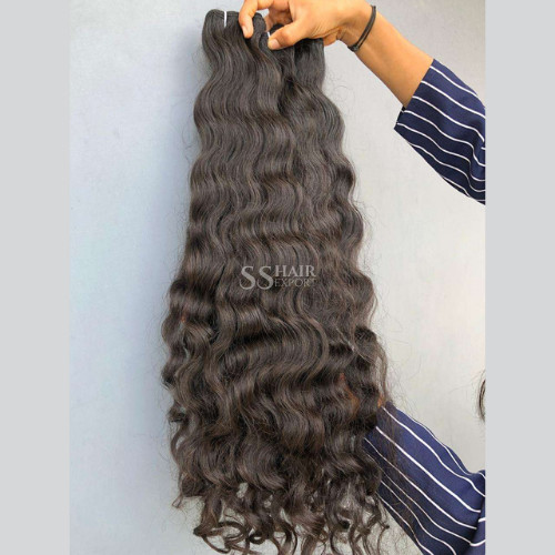 Indian Weave Weft Human Hair Extensions 30inch 100gm per Bundle Raw Hair