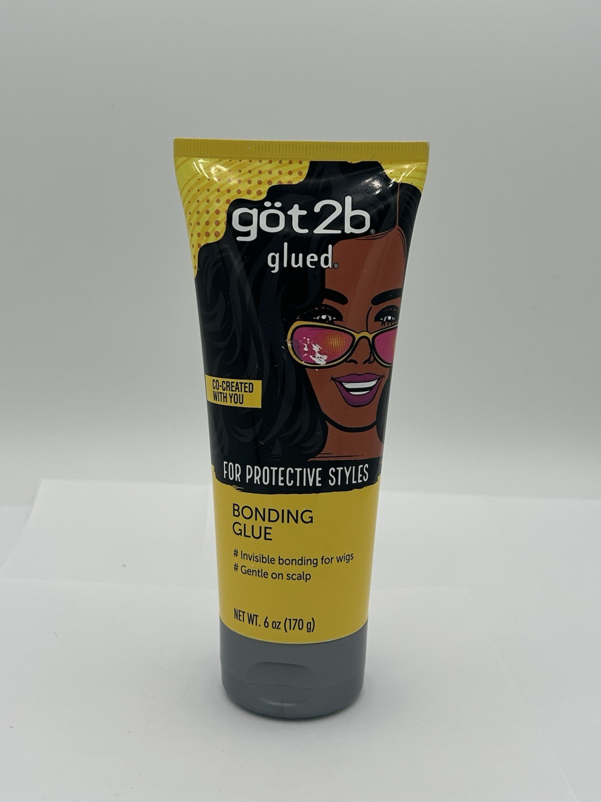 Got2b Glued BONDING GLUE For-Protective Styles WIG GLUE Gentle On Scalp 6 oz