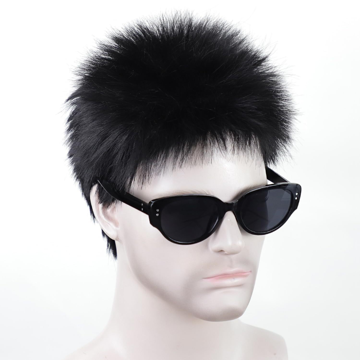 Fashion Spiky Short Wig Fluffy Synthetic Full Wig for Men Daily Casual Wear