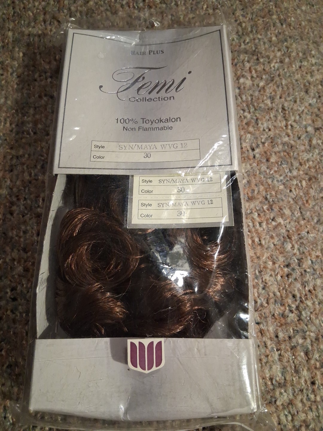 Femi Collection Hair Plus 100% Toyokalon Hair New ExW 12in Color 30 Syn/mayawvg