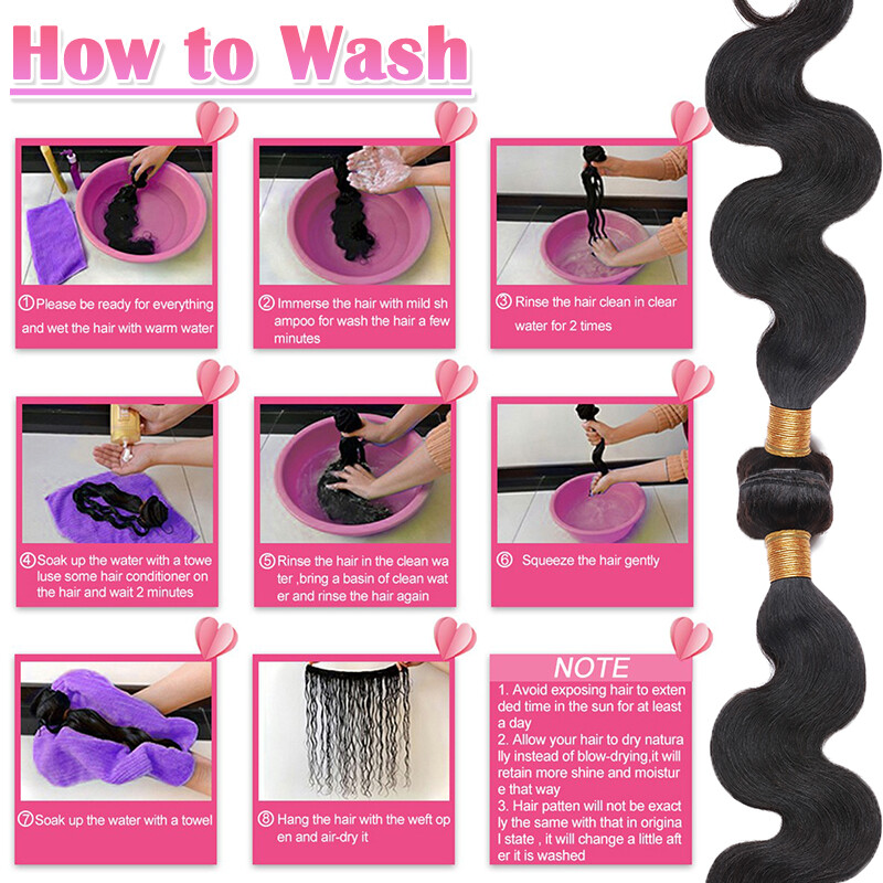 Straight Sew In Weave Virgin Peruvian/Indian Human Hair Extensions 3Bundles=300g
