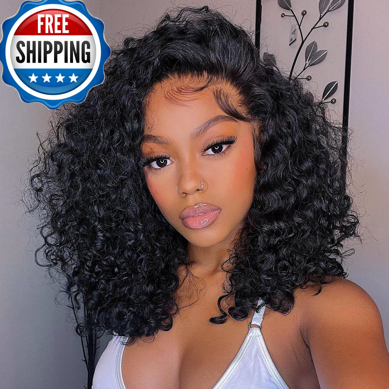 Oq Hair Glueless Wigs Human Hair Pre Plucked Pre Cut Hd Lace 7X5 Kinky Curly